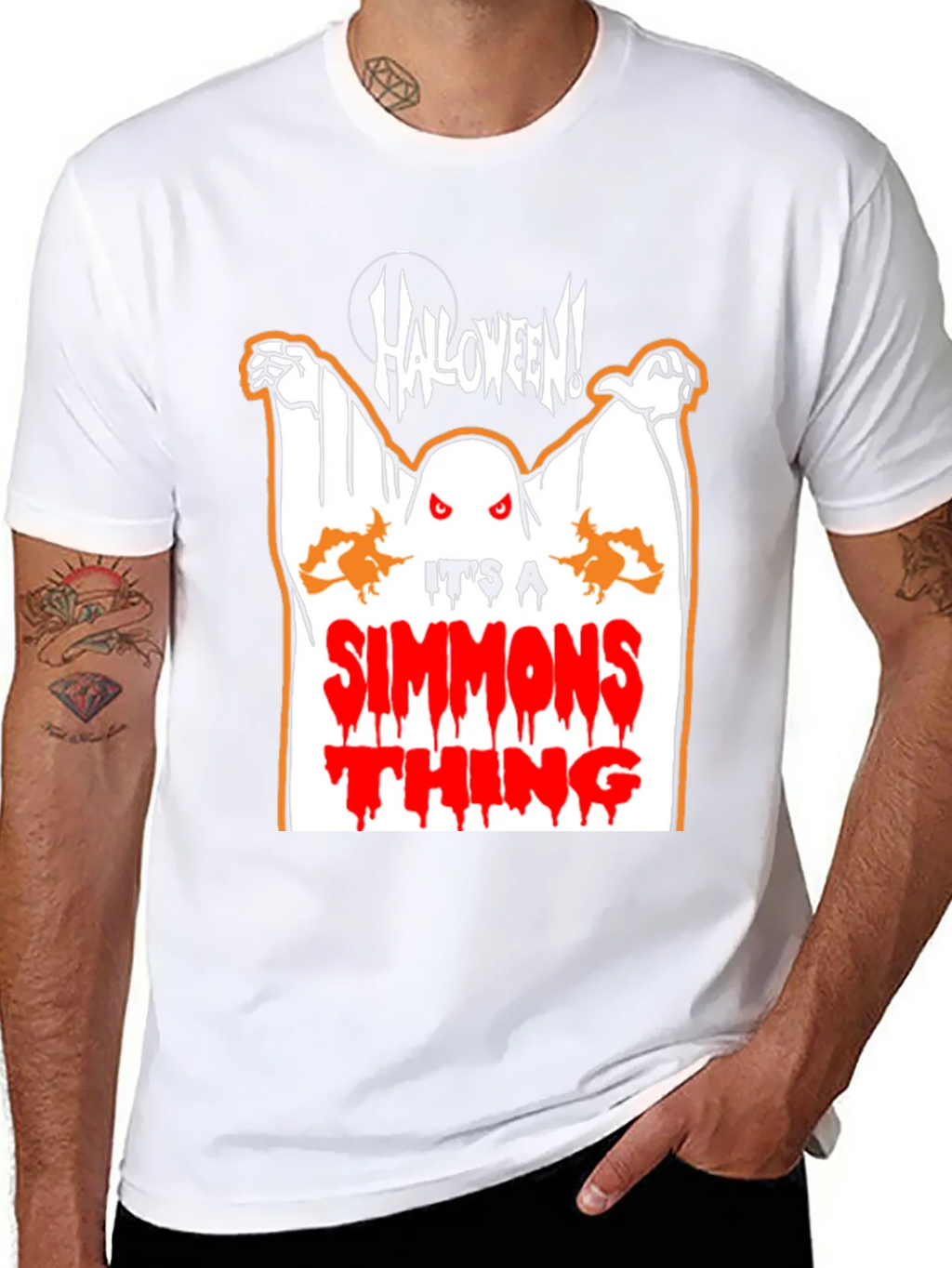 Halloween Simmons Thing Black T-Shirt product image 7