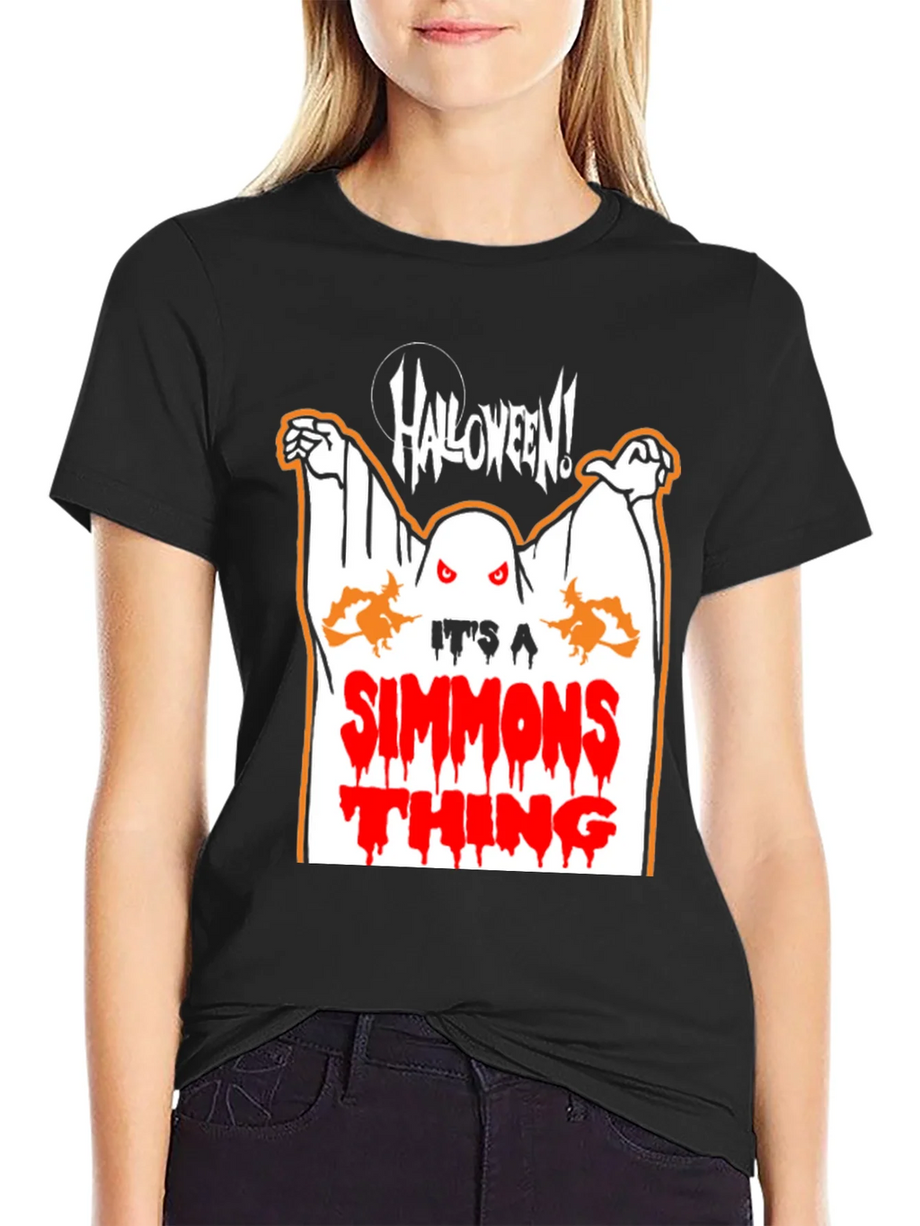 Halloween Simmons Thing Black T-Shirt product image 2