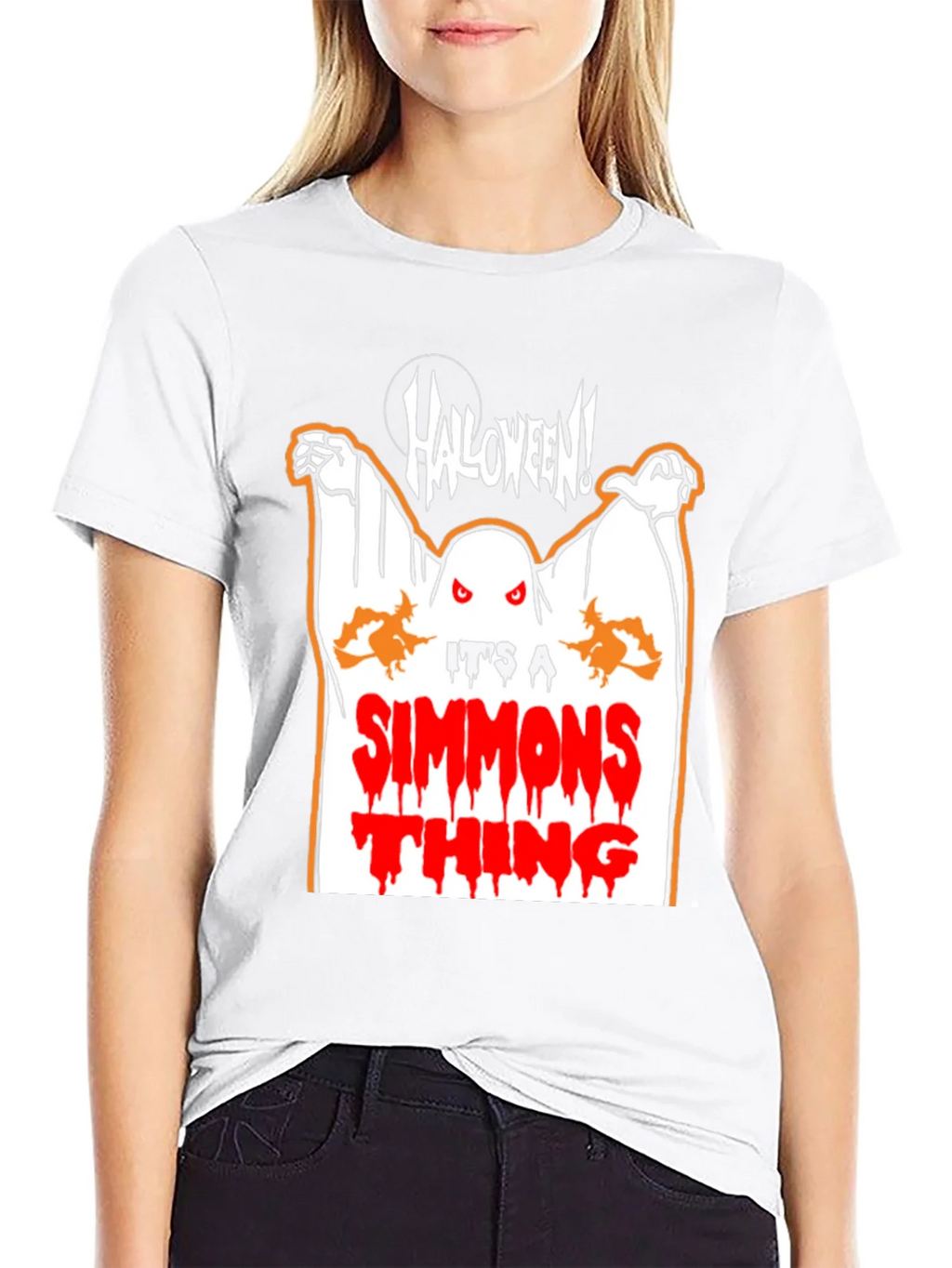Halloween Simmons Thing Black T-Shirt product image 8