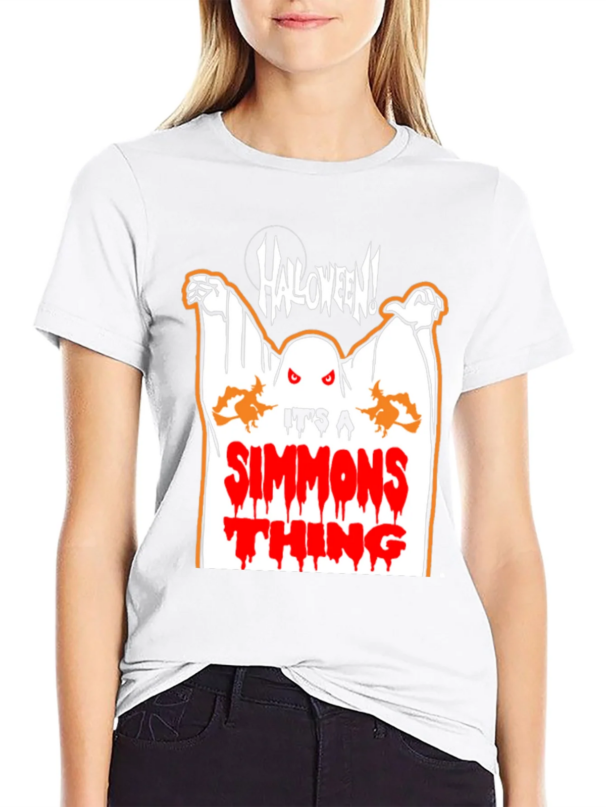 Halloween Simmons Thing Black T-Shirt product image 8