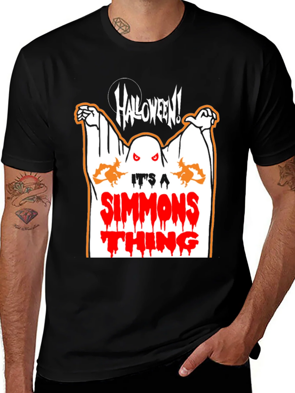 Halloween Simmons Thing Black T-Shirt product image 1