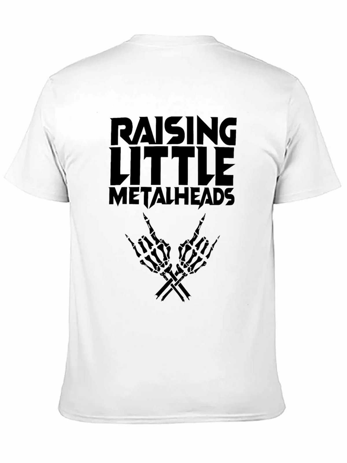 Raising Little Metalheads Black Graphic T-Shirt product image 8