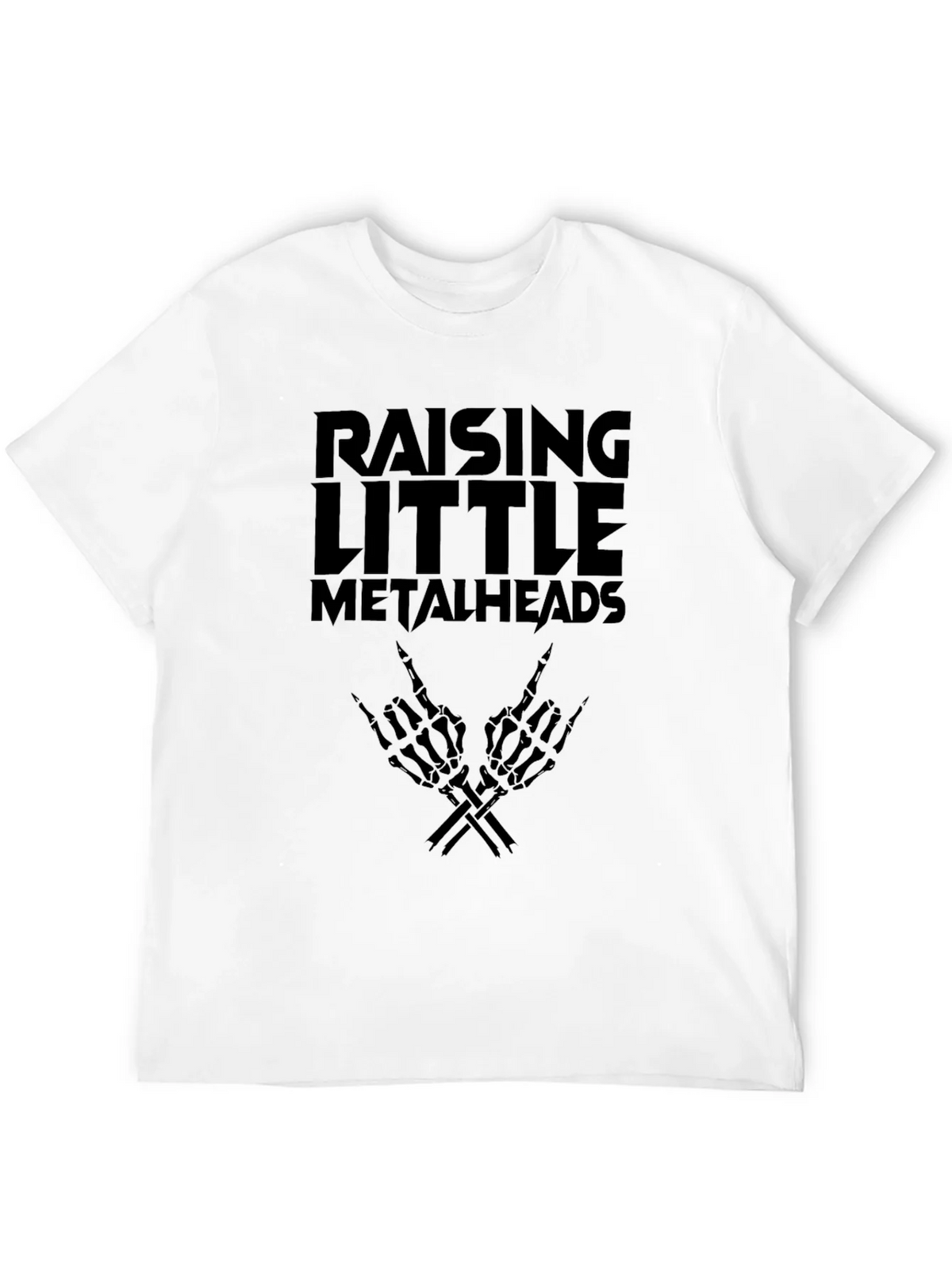 Raising Little Metalheads Black Graphic T-Shirt product image 9
