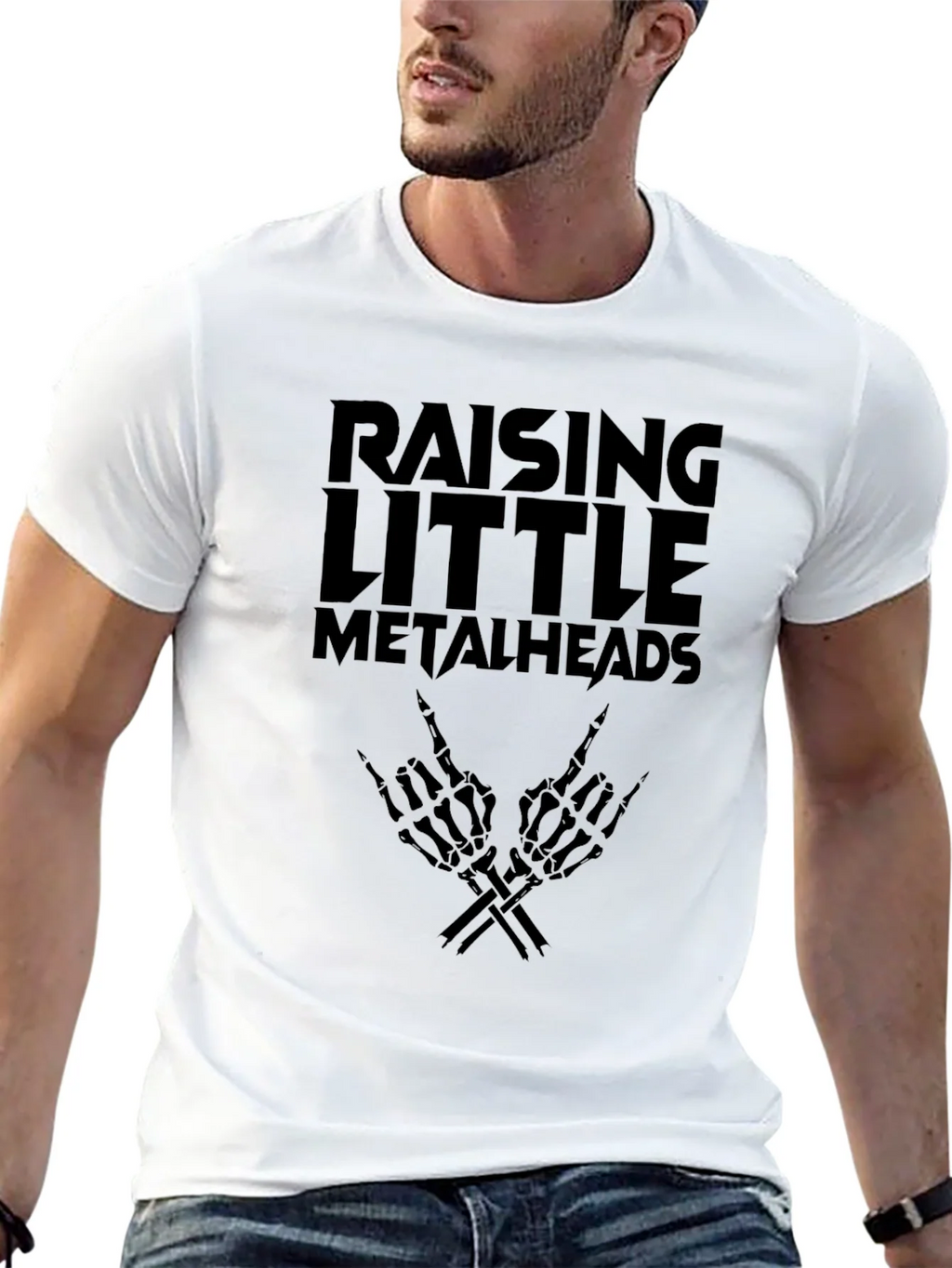 Raising Little Metalheads Black Graphic T-Shirt product image 10