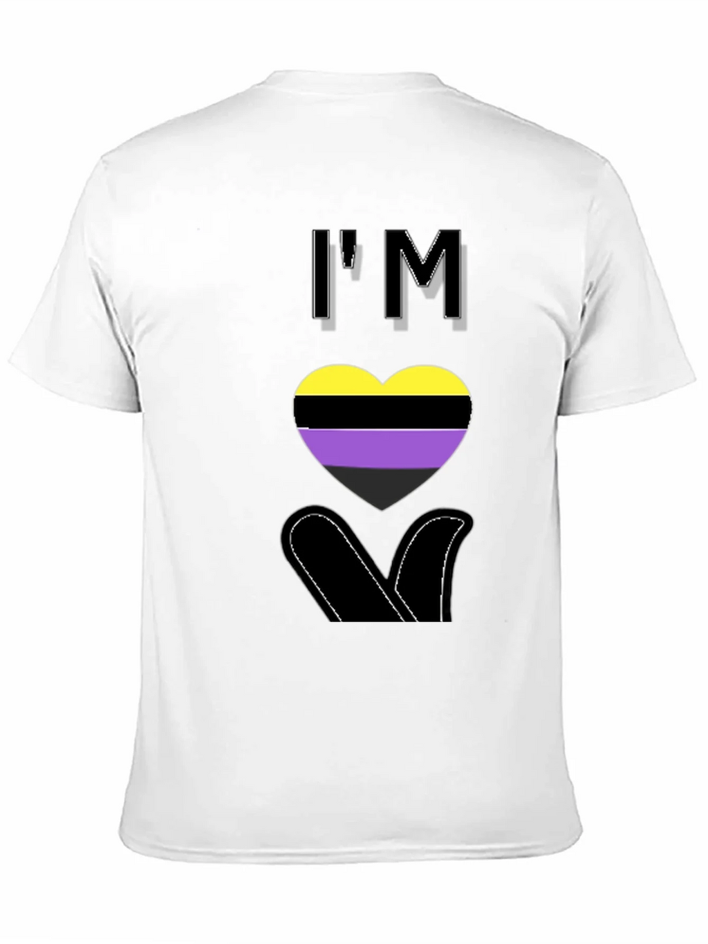 Nonbinary Pride Heart T-Shirt - LGBTQ+ Love product image 10
