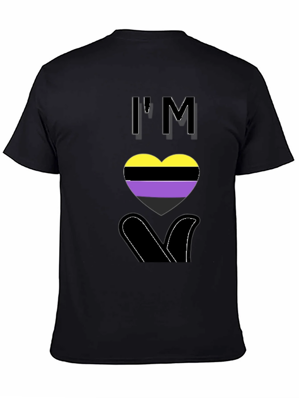 Nonbinary Pride Heart T-Shirt - LGBTQ+ Love product image 4