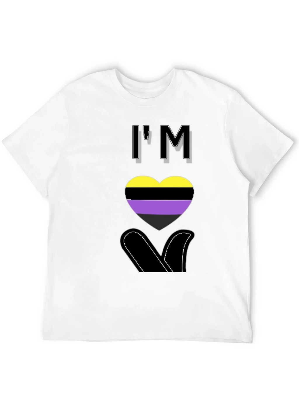 Nonbinary Pride Heart T-Shirt - LGBTQ+ Love product image 11