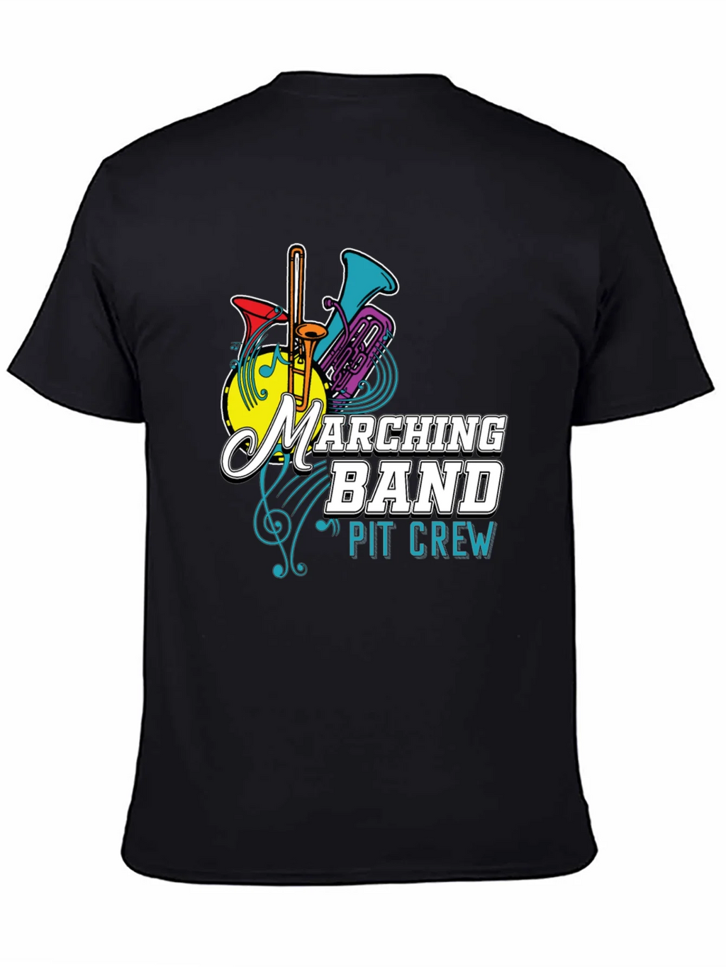 Marching Band Pit Crew T-Shirt - Musical Instrument Tee product image 2