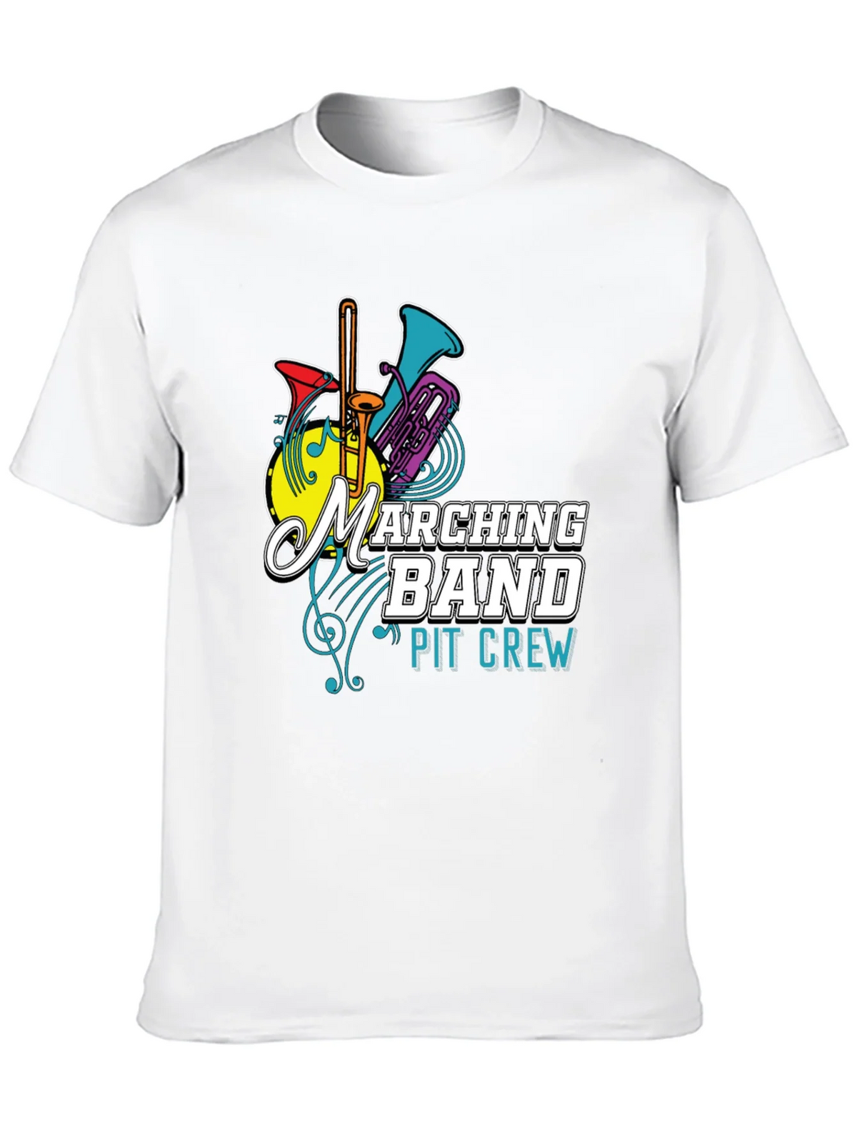 Marching Band Pit Crew T-Shirt - Musical Instrument Tee product image 5