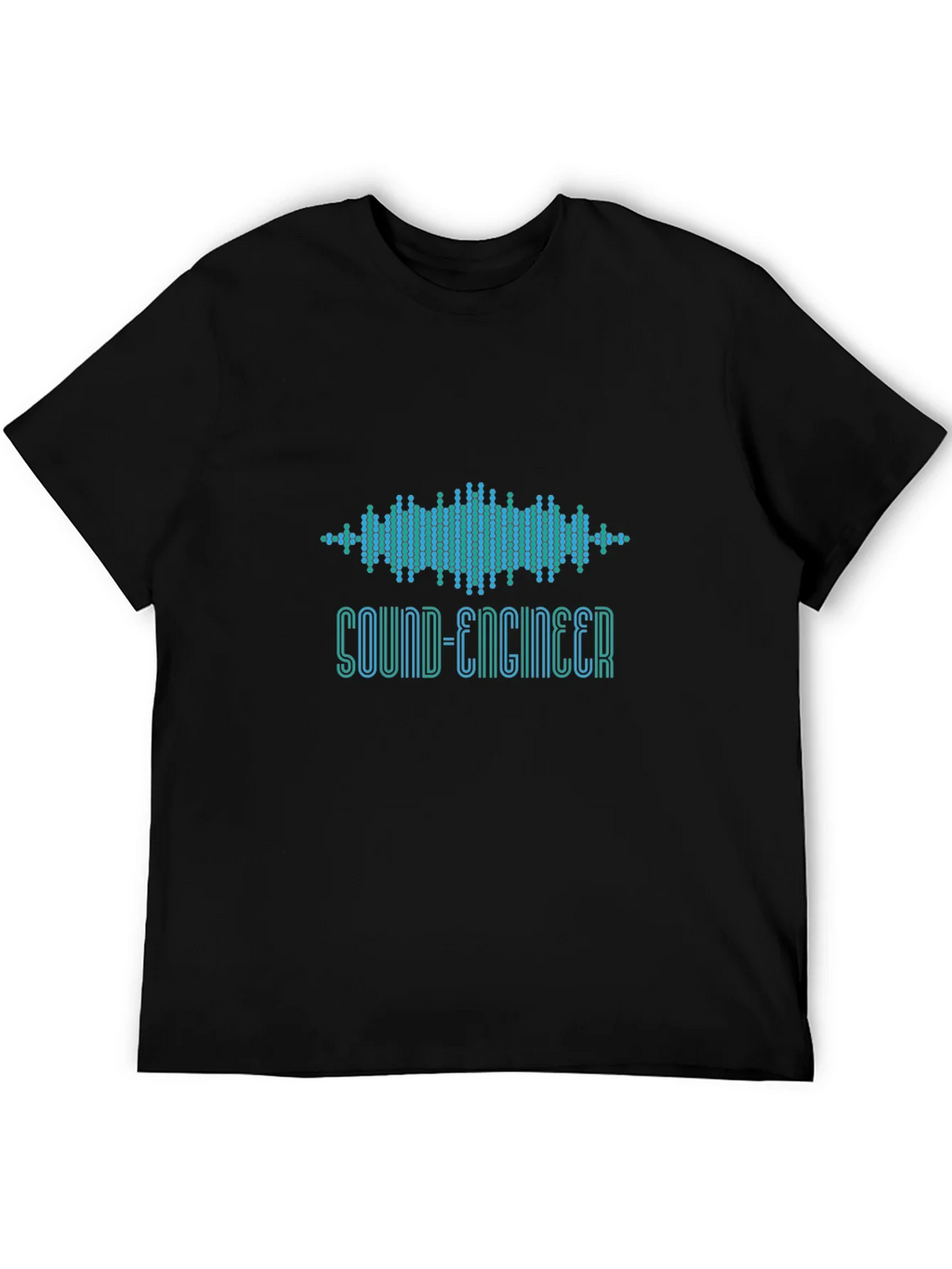 Sound Engineer Graphic T-Shirt - Black product image 5