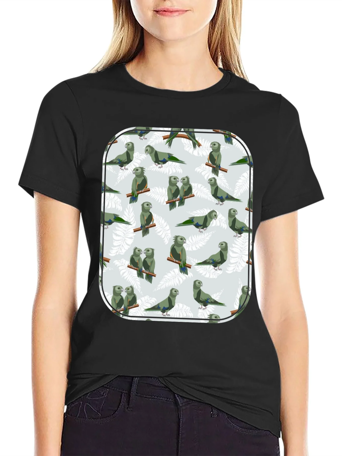 Parrot Print T-Shirt - Unique Graphic Tee product image 2