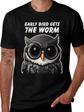 Early Bird Owl T-Shirt: Funny Birdwatching Tee product image 1