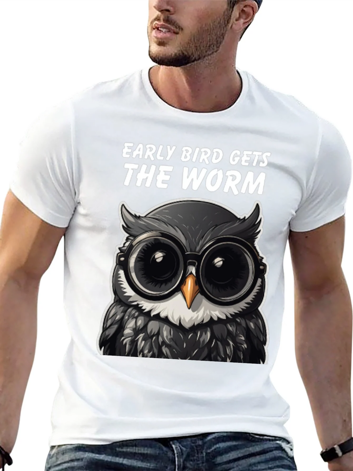 Early Bird Owl T-Shirt: Funny Birdwatching Tee product image 12