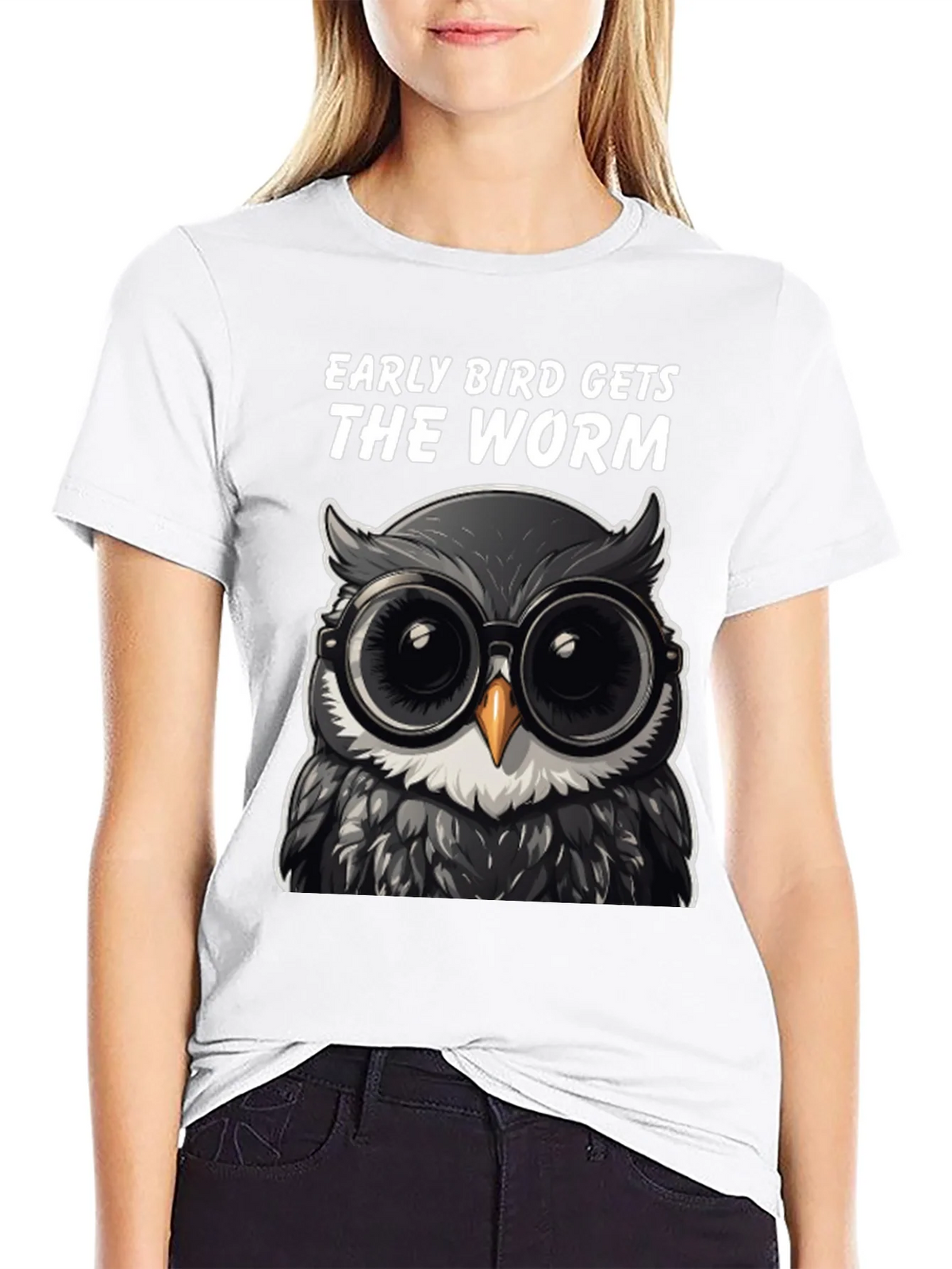 Early Bird Owl T-Shirt: Funny Birdwatching Tee product image 8