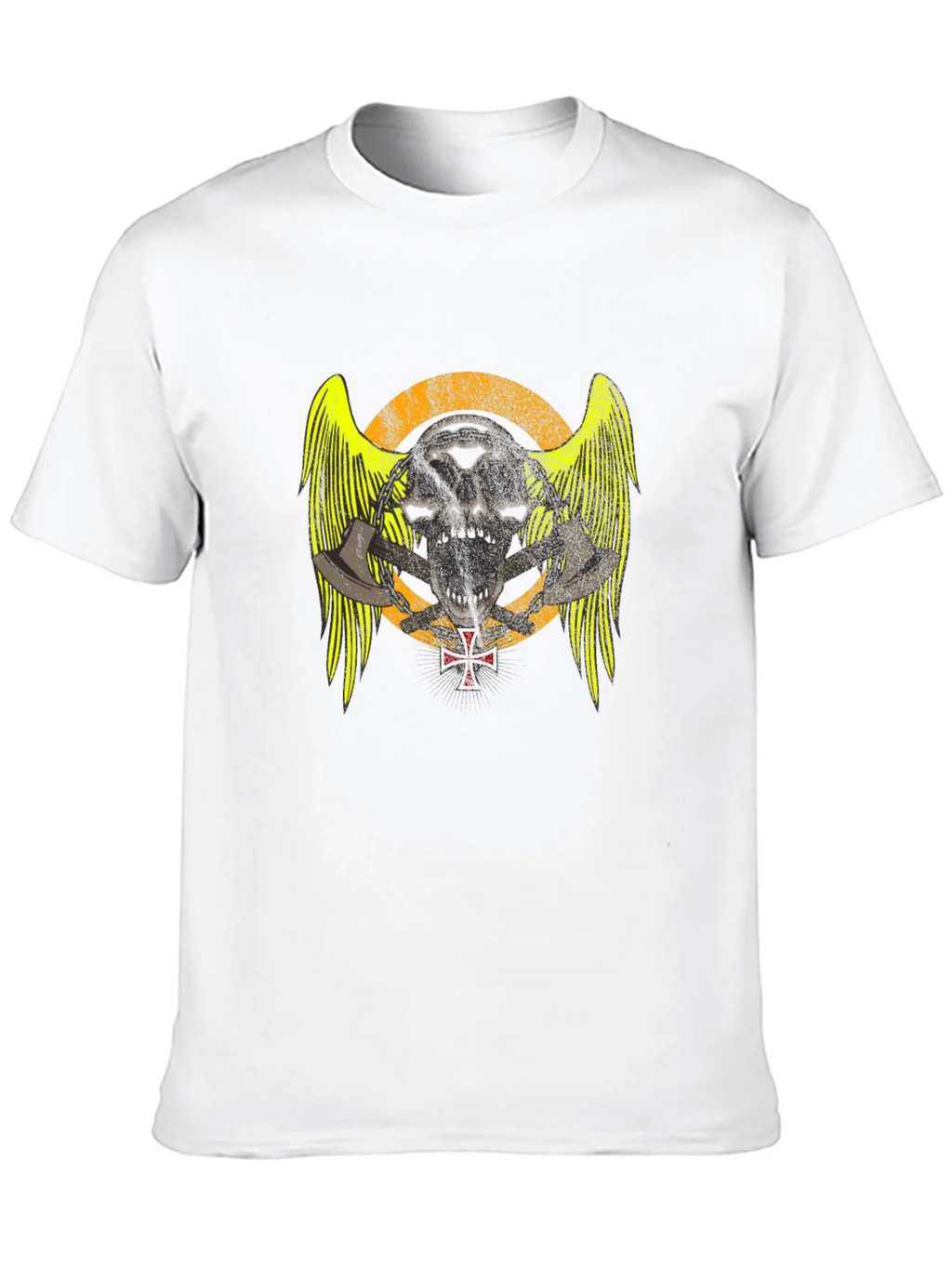 Skull & Axes Graphic T-Shirt - Black product image 9