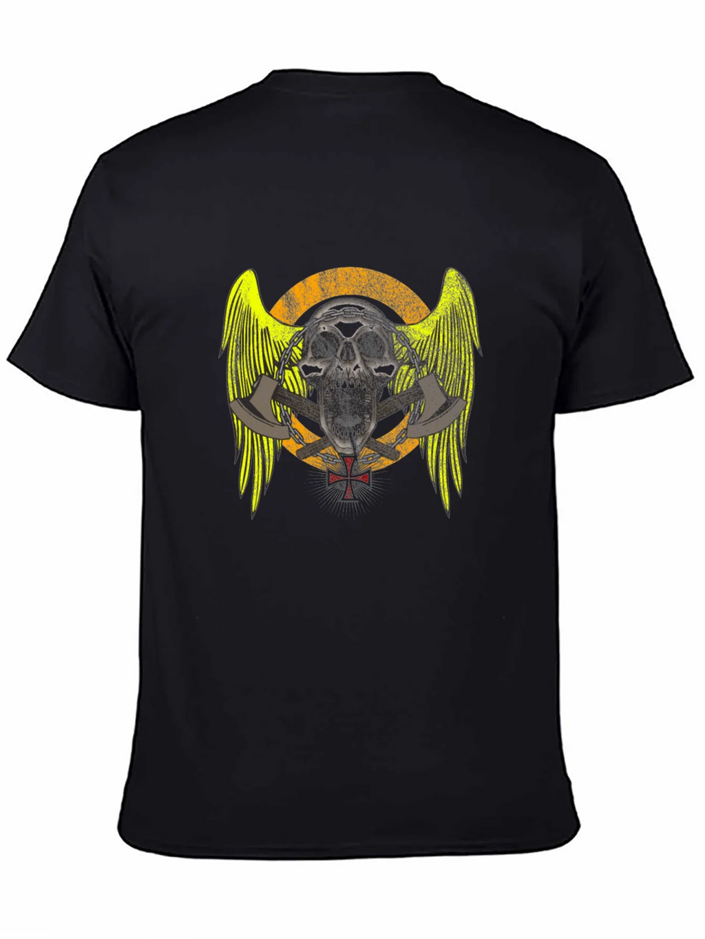 Skull & Axes Graphic T-Shirt - Black product image 4