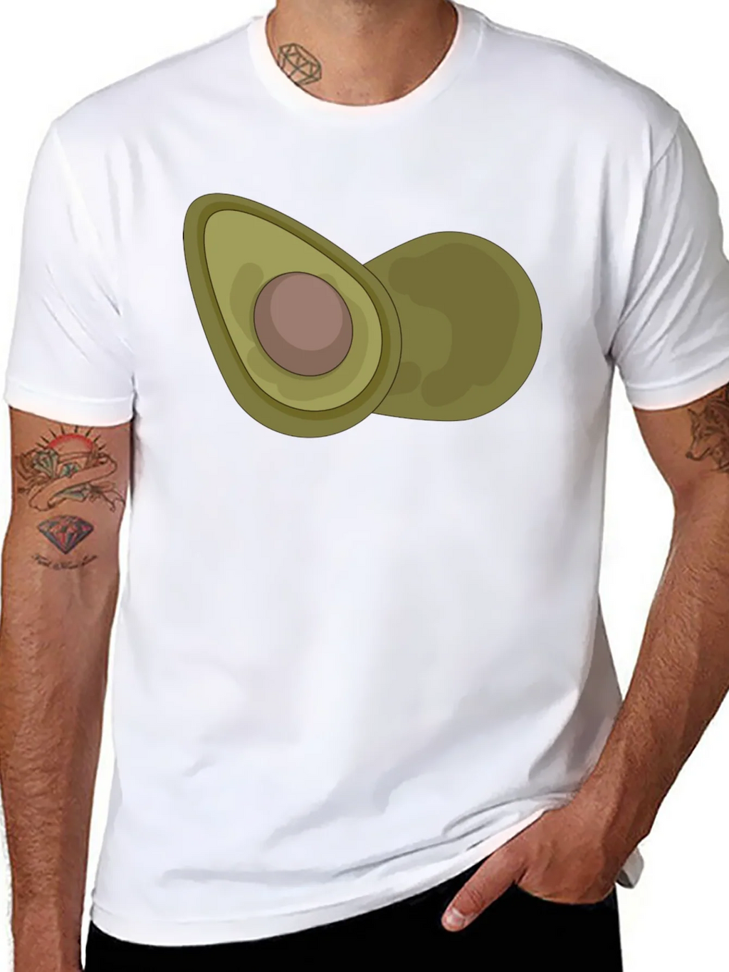 Avocado Graphic Print Black T-Shirt product image 7