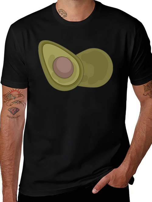 Avocado Graphic Print Black T-Shirt product image 1