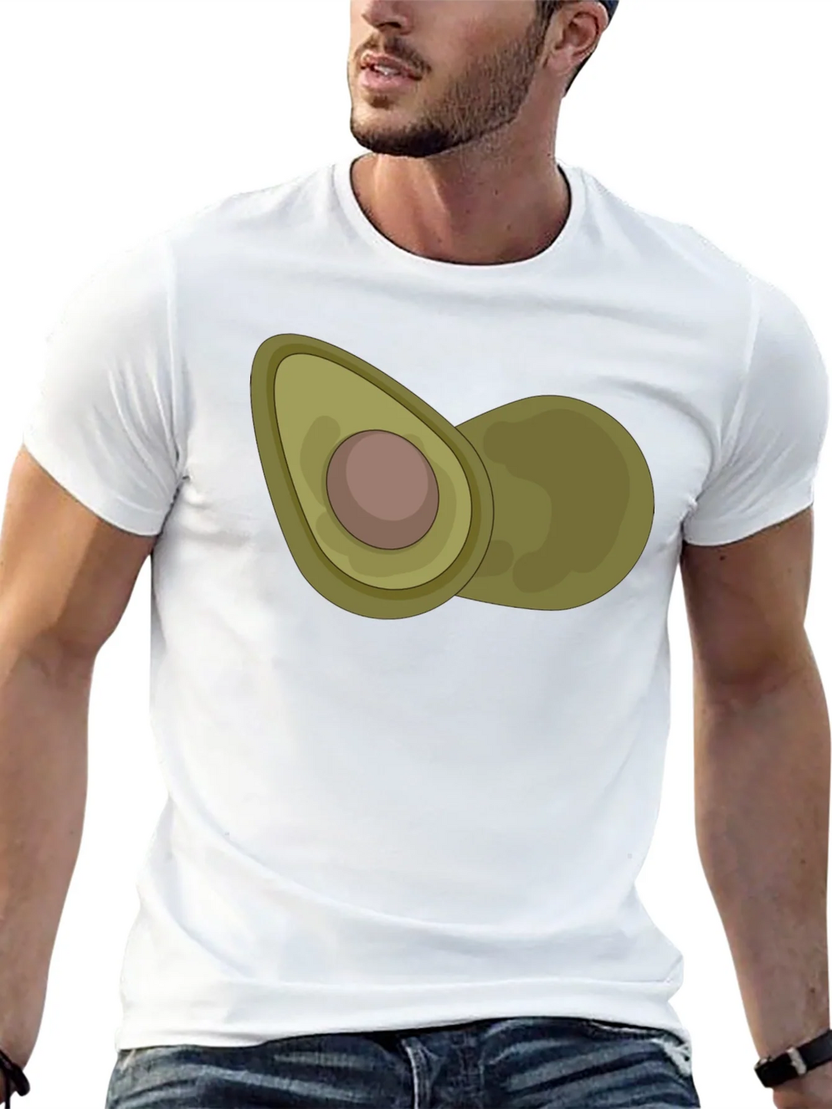 Avocado Graphic Print Black T-Shirt product image 12