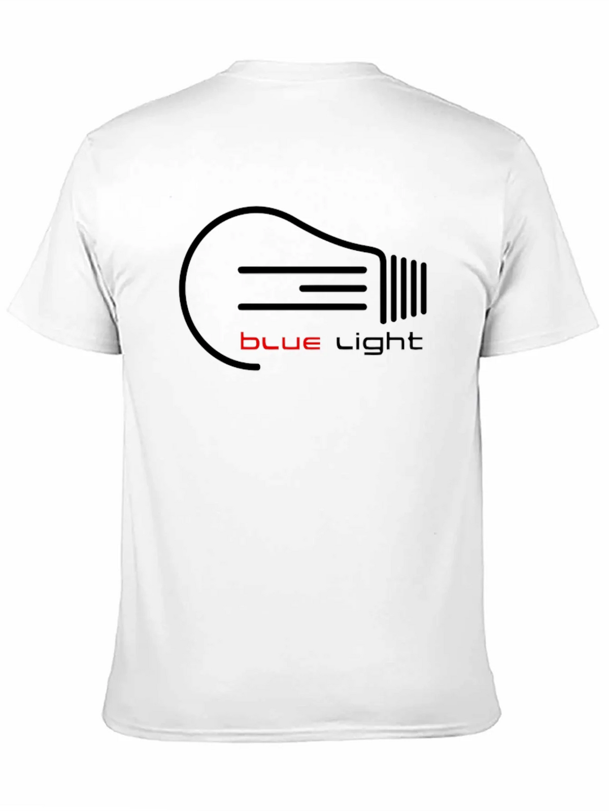 Blue Light Bulb Graphic T-Shirt - Black product image 10