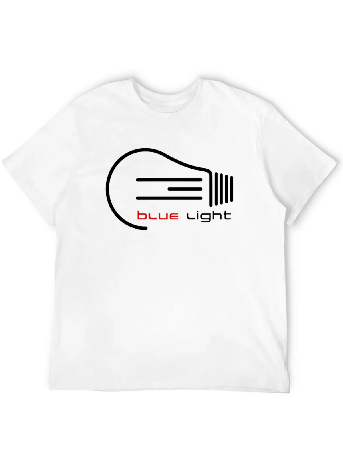Blue Light Bulb Graphic T-Shirt - Black product image 11