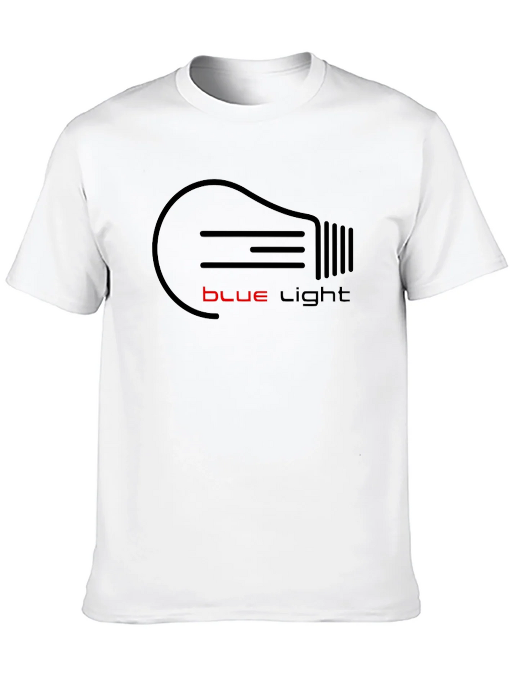 Blue Light Bulb Graphic T-Shirt - Black product image 9