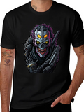 Cyberpunk Skull Graphic Tee - Black product image 1