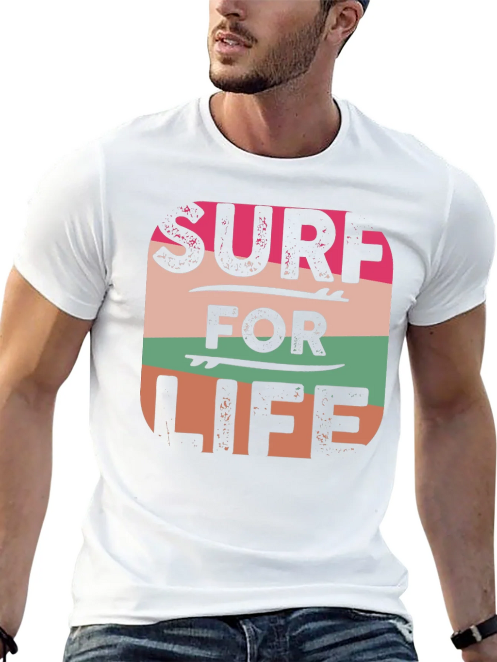 Surf For Life Graphic Tee - Retro Style product image 12