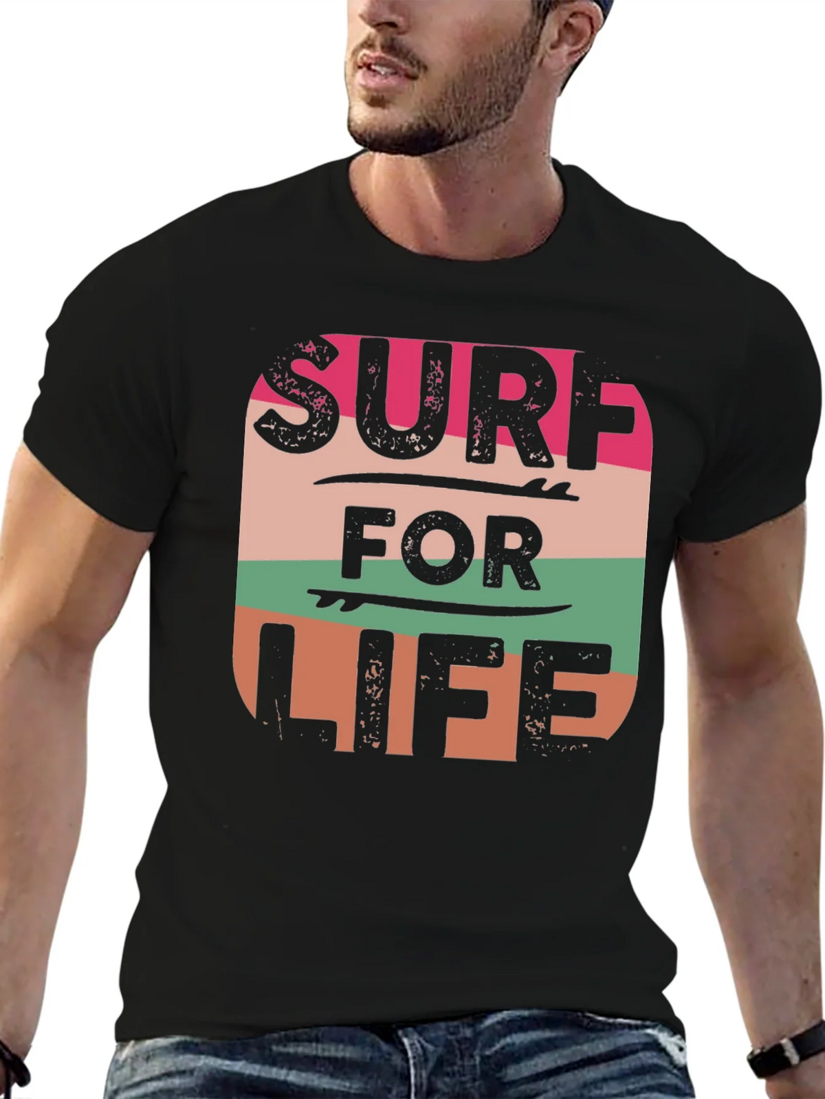Surf For Life Graphic Tee - Retro Style product image 6