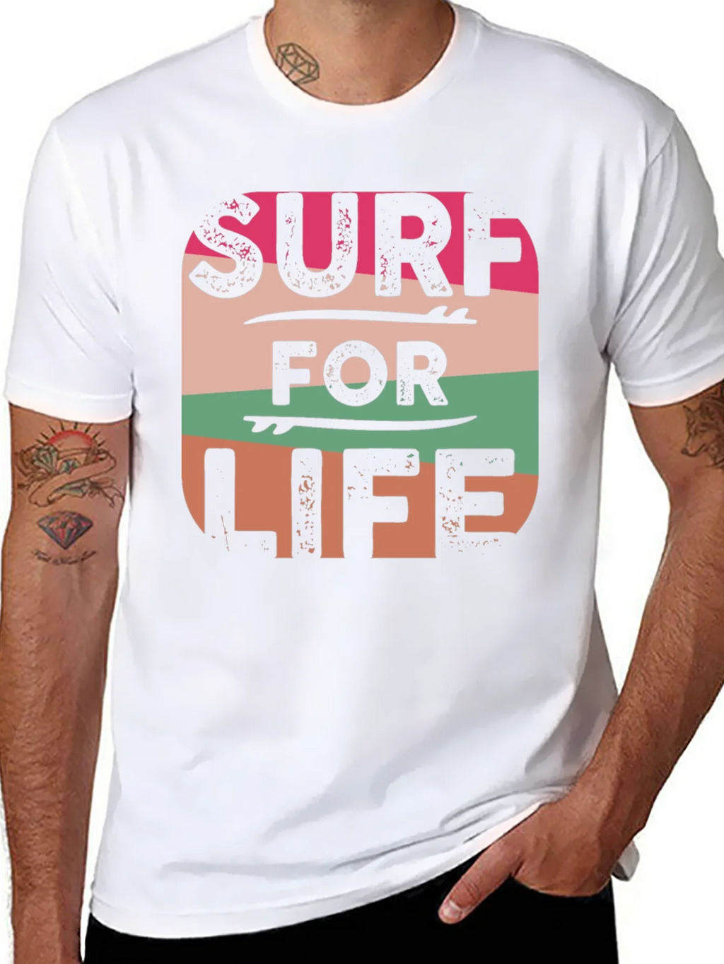 Surf For Life Graphic Tee - Retro Style product image 7