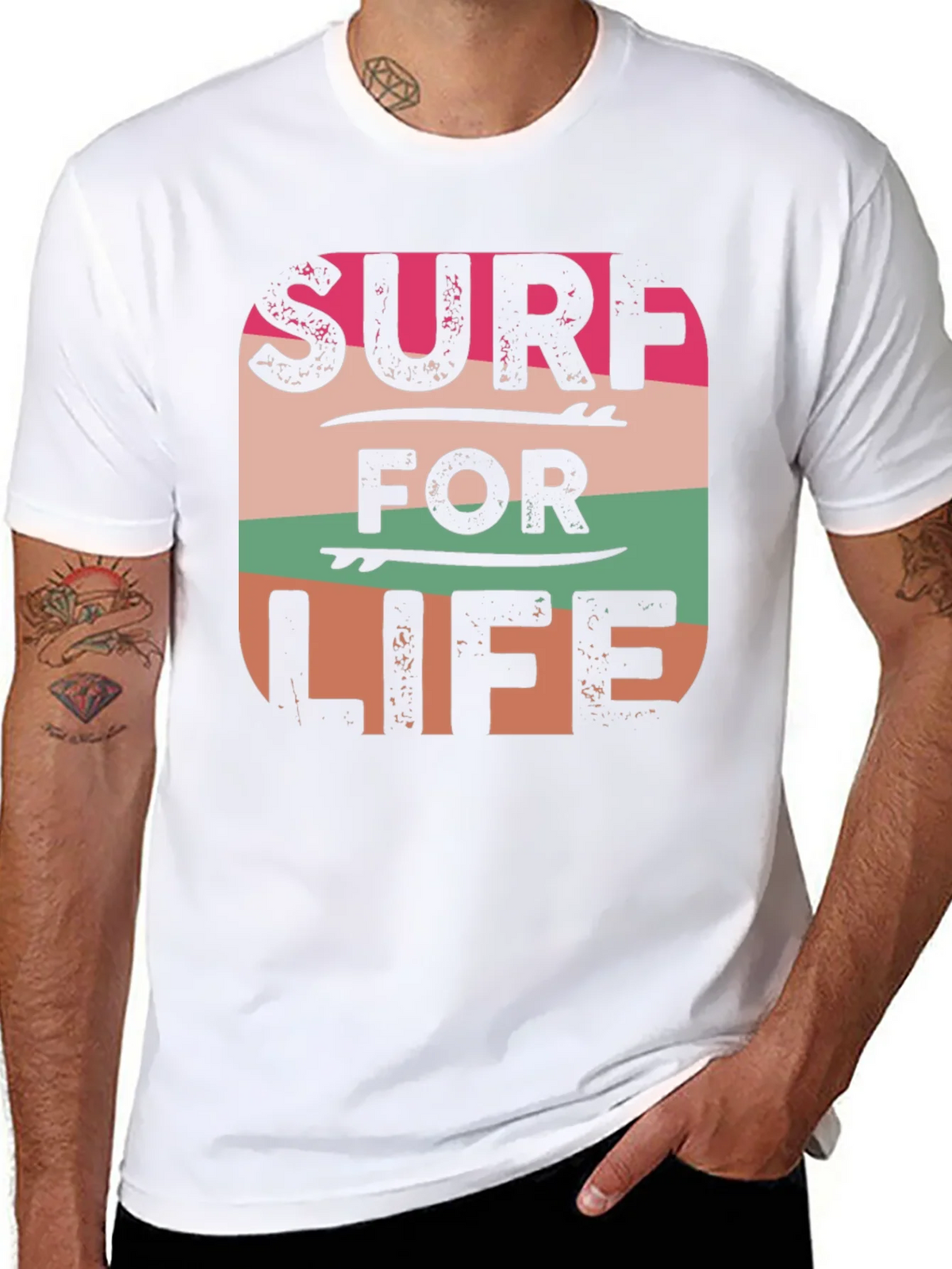 Surf For Life Graphic Tee - Retro Style product image 7