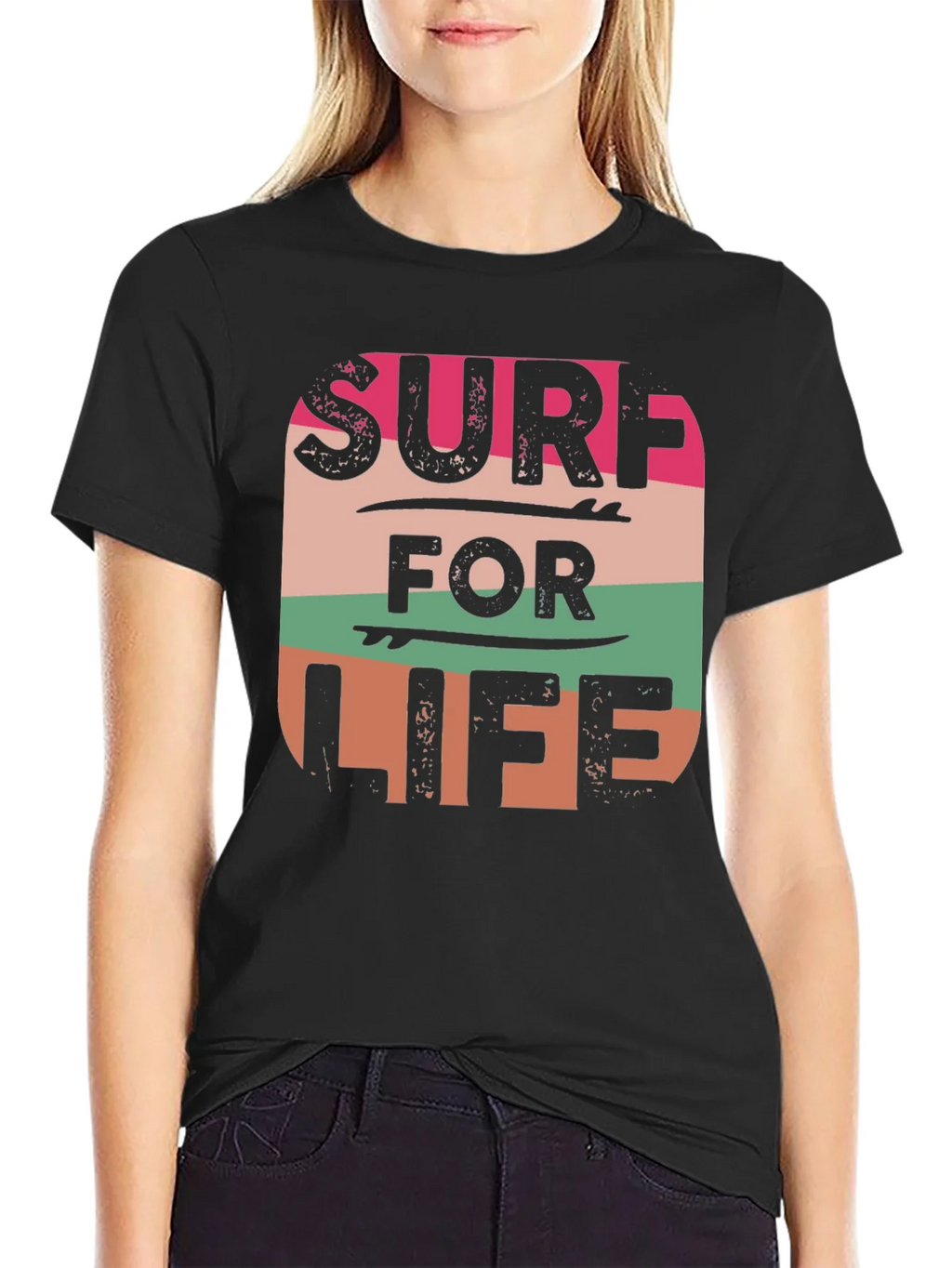 Surf For Life Graphic Tee - Retro Style product image 2