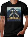 Thunder Horses Graphic T-Shirt - Black product image 1