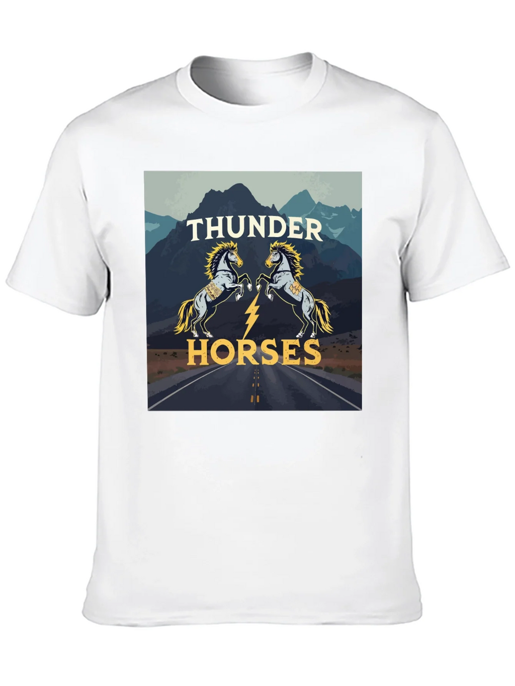 Thunder Horses Graphic T-Shirt - Black product image 9