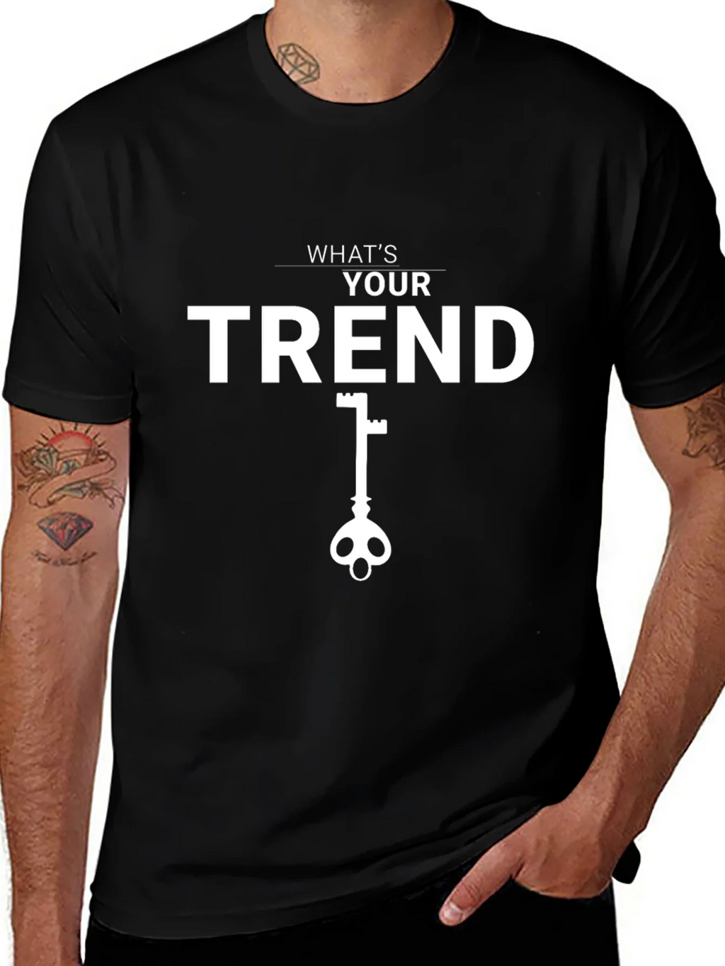 Trendy T-Shirt: Whats Your Trend Key Design product image 1