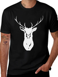 Stag Graphic Tee - Black Deer Head Design product image 1