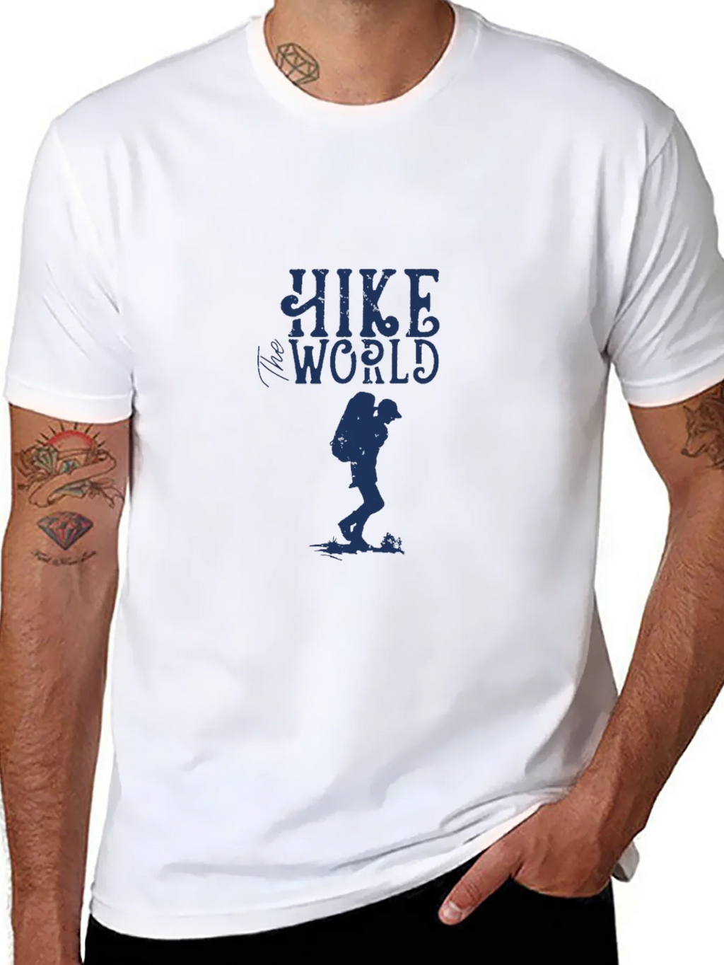 Hike World Graphic Tee - Black Adventure Shirt product image 7