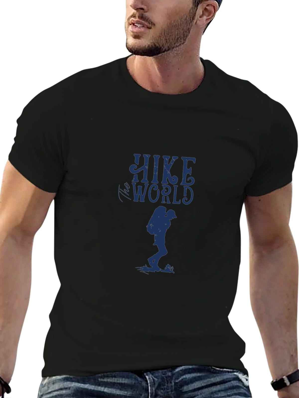 Hike World Graphic Tee - Black Adventure Shirt product image 6