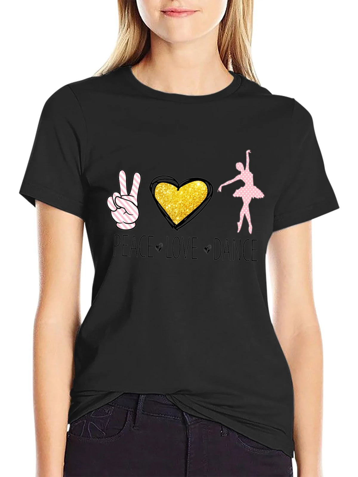 Peace Love Dance Graphic Tee product image 2