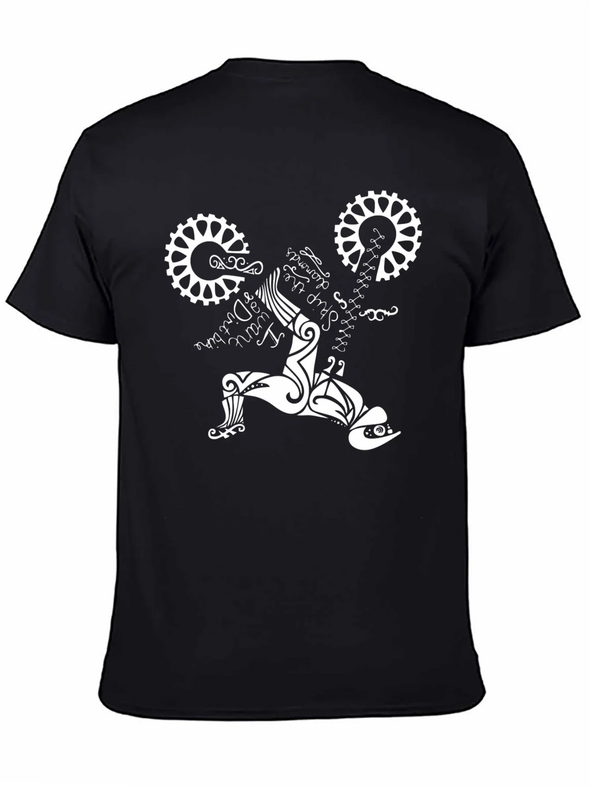 Black T-Shirt with Bike Design product image 4