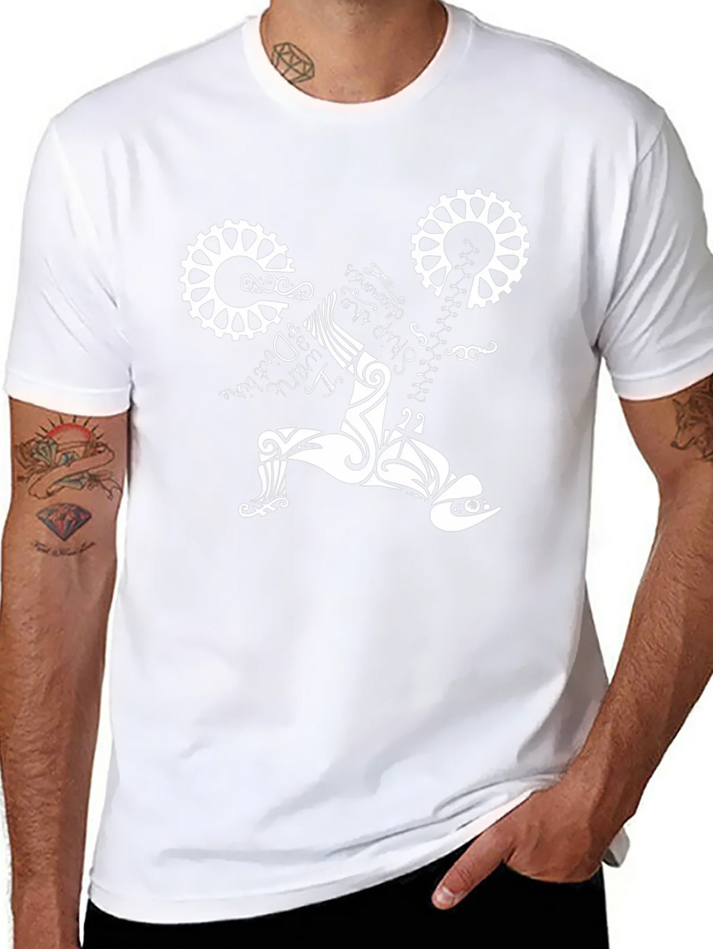Black T-Shirt with Bike Design product image 7