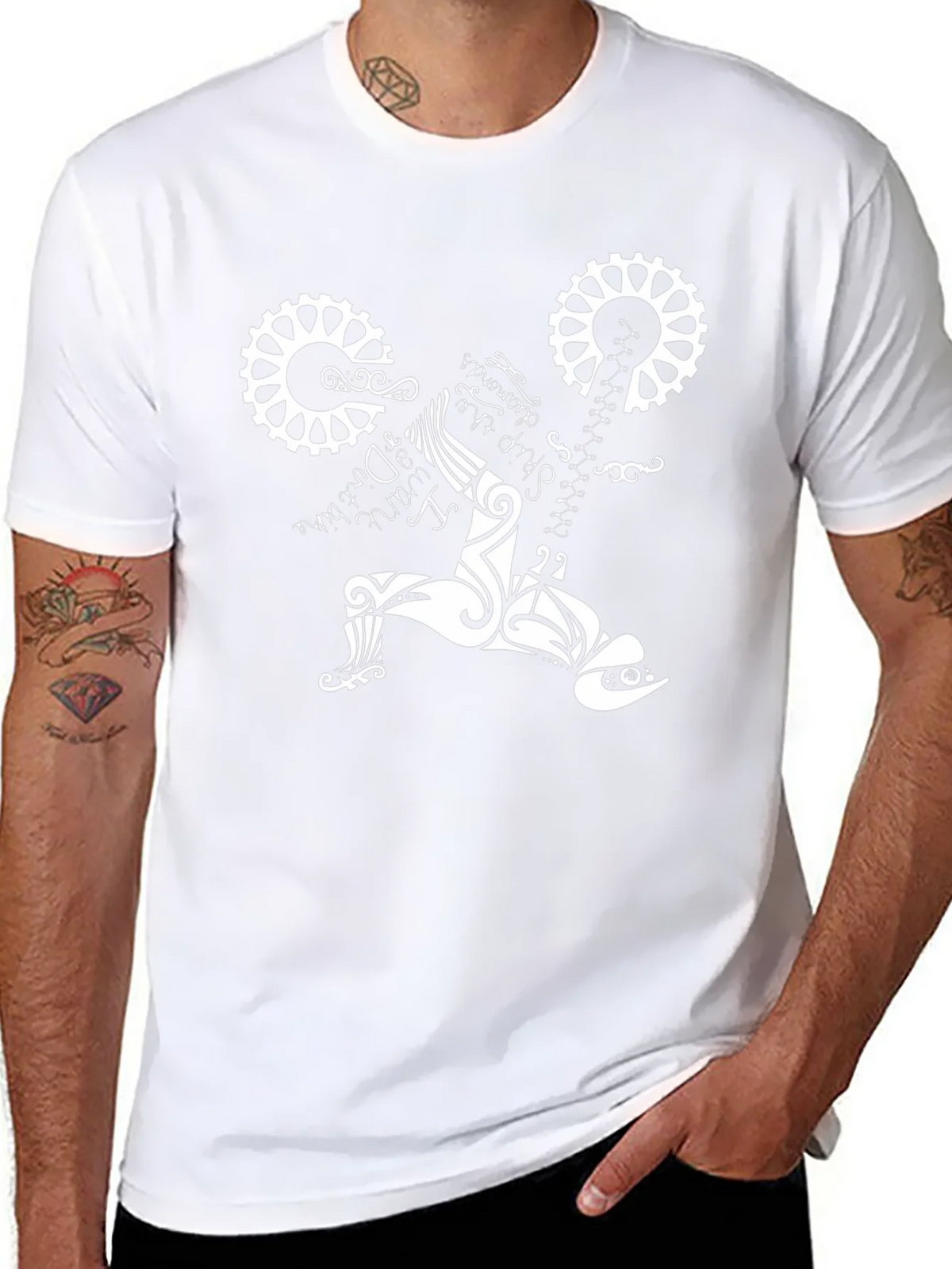 Black T-Shirt with Bike Design product image 7
