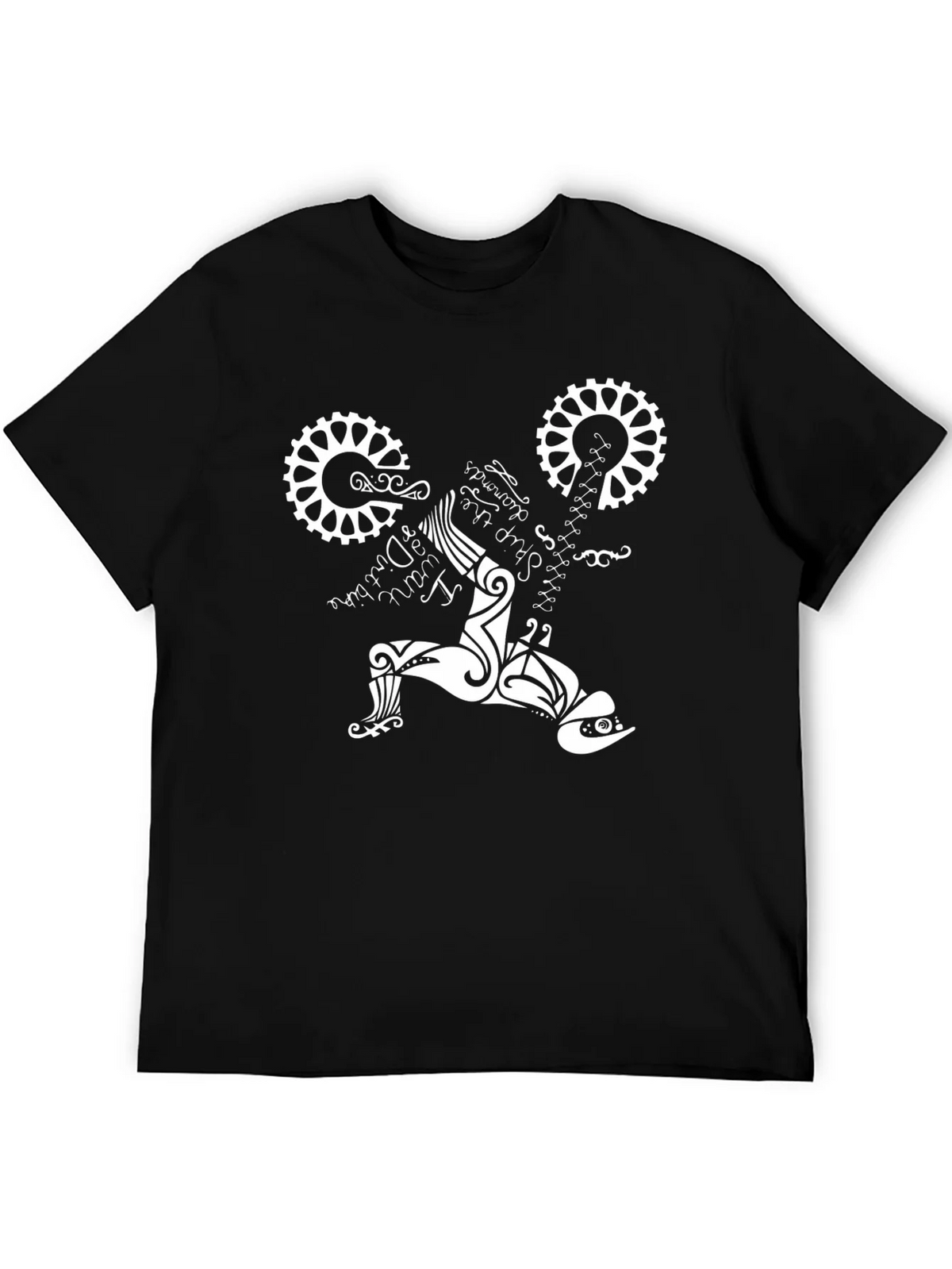 Black T-Shirt with Bike Design product image 5