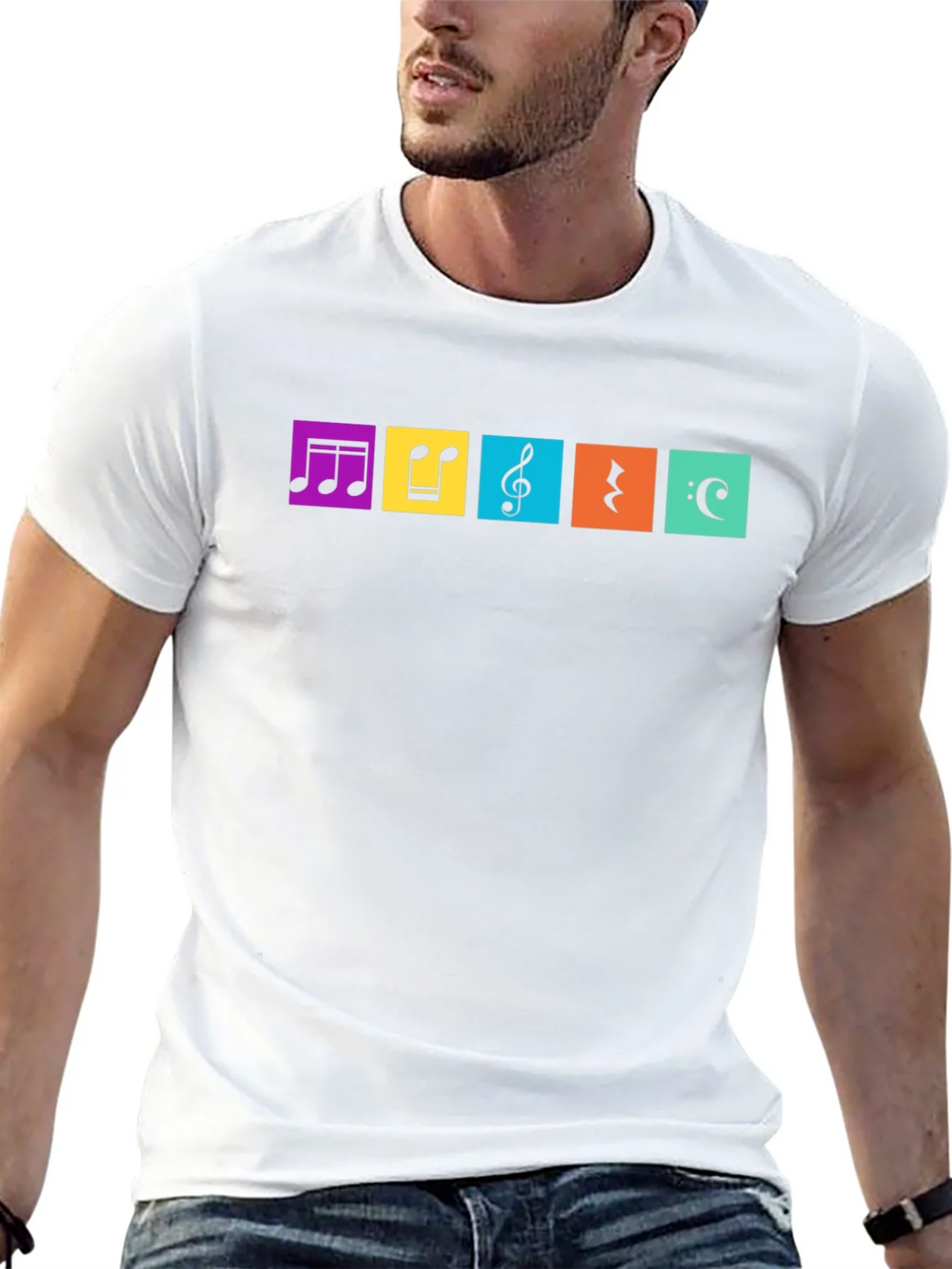 Musical Notes T-Shirt - Colorful Music Design product image 12
