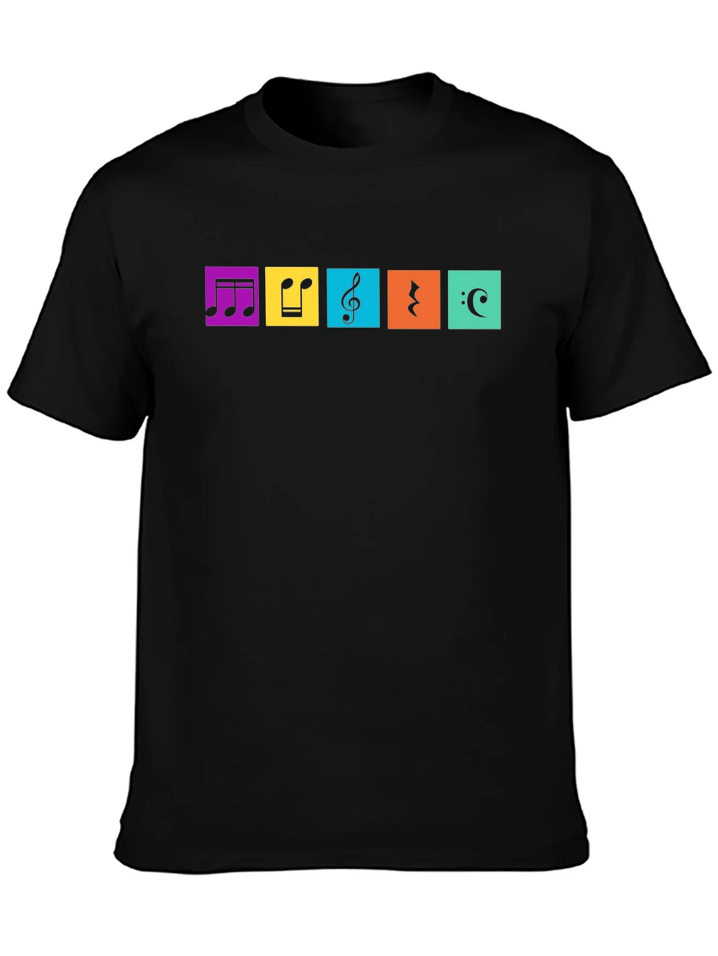 Musical Notes T-Shirt - Colorful Music Design product image 3