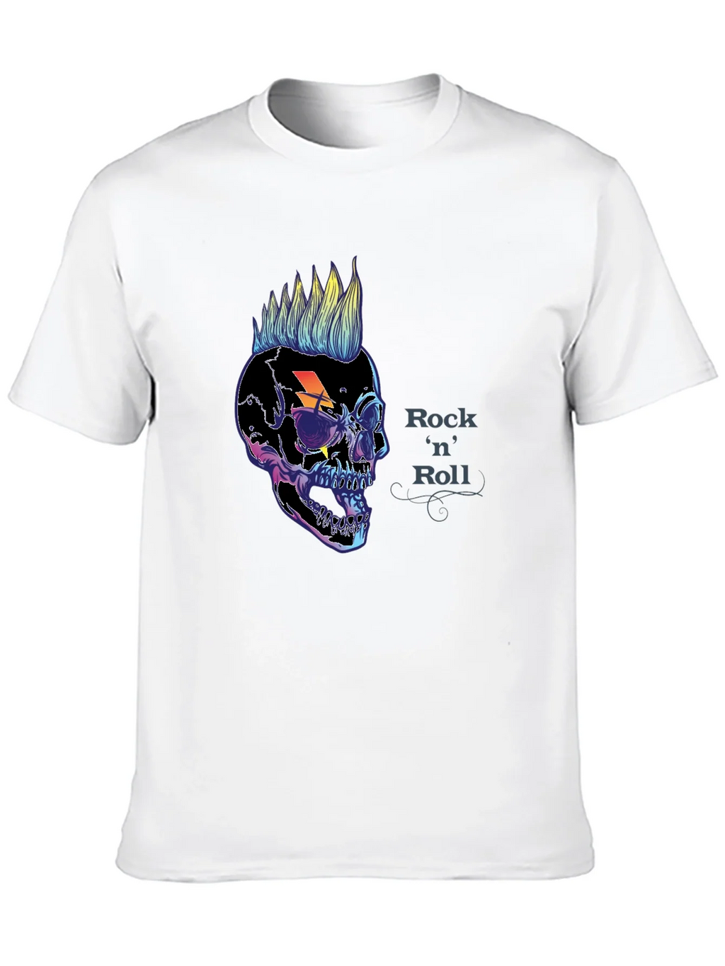 Rock n Roll Skull Graphic Tee - Punk Style product image 6