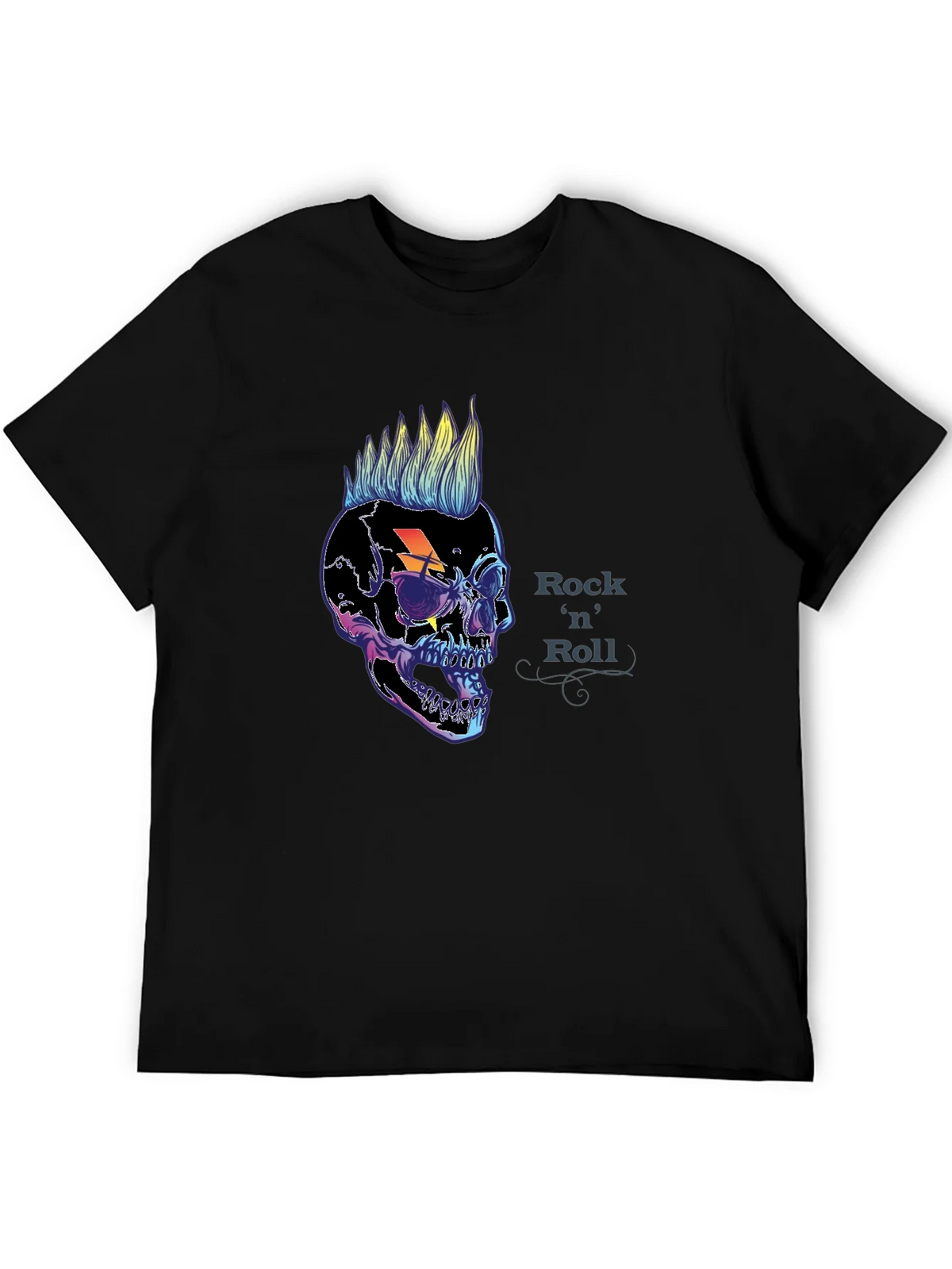 Rock n Roll Skull Graphic Tee - Punk Style product image 3