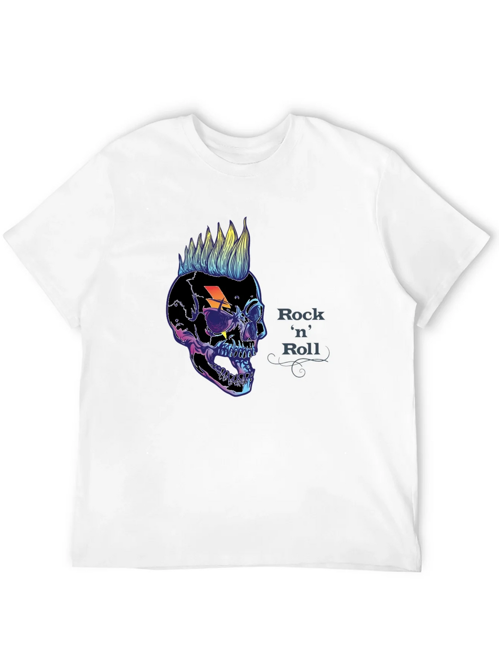 Rock n Roll Skull Graphic Tee - Punk Style product image 8