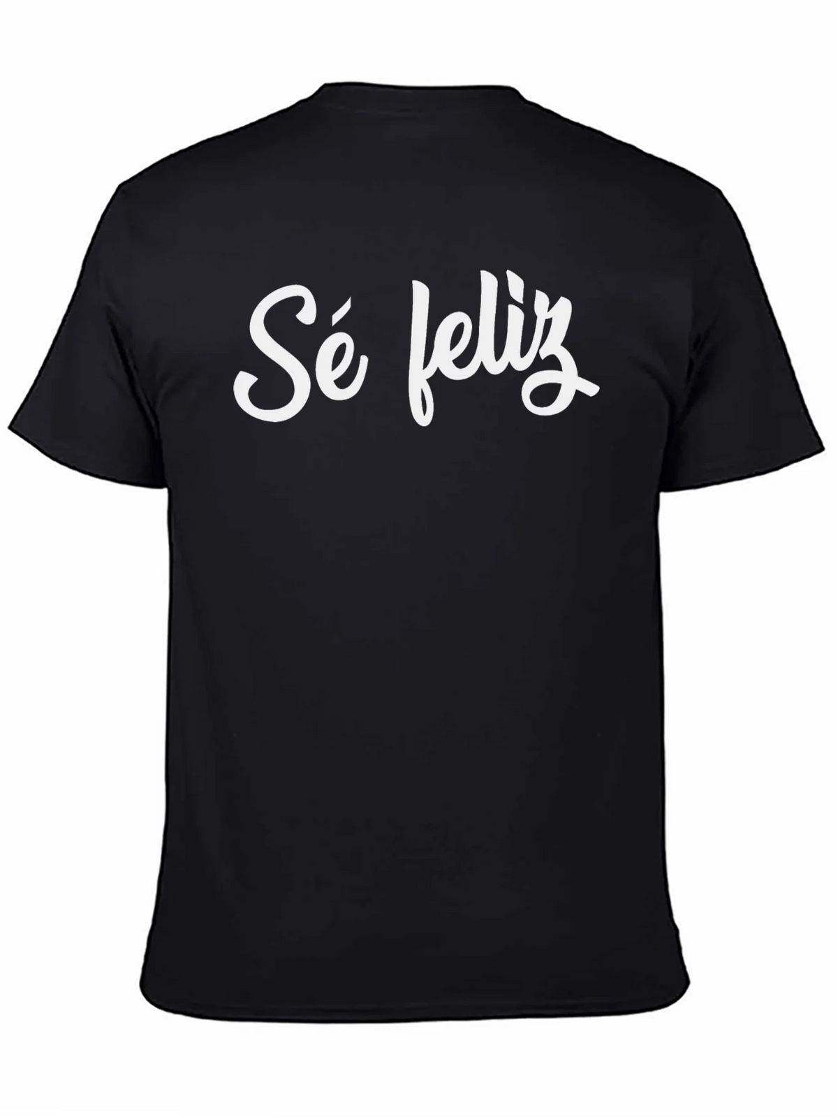Sé Feliz Black T-Shirt - Be Happy product image 3