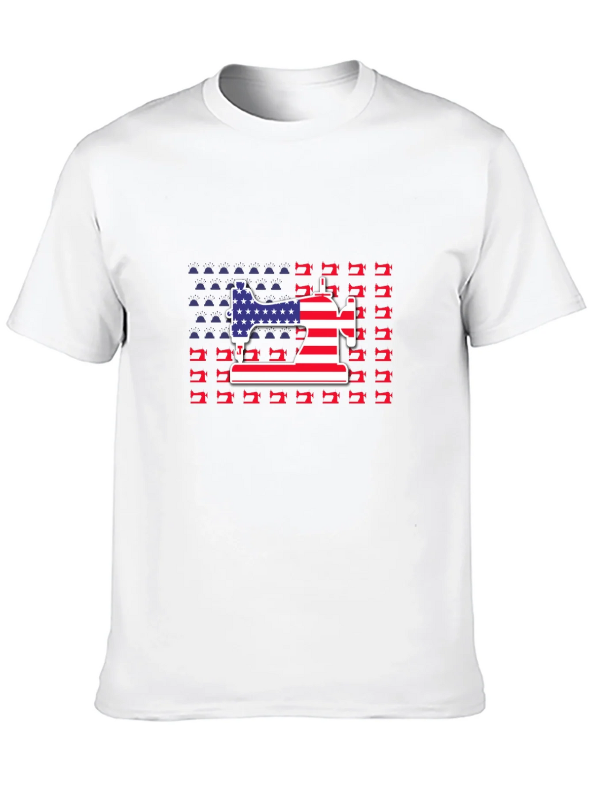 Patriotic Sewing Machine T-Shirt product image 7